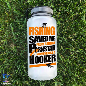 Fishing Saved Me Water Bottle | 34oz