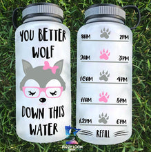 You Better Wolf Down This Water Bottle | 34oz