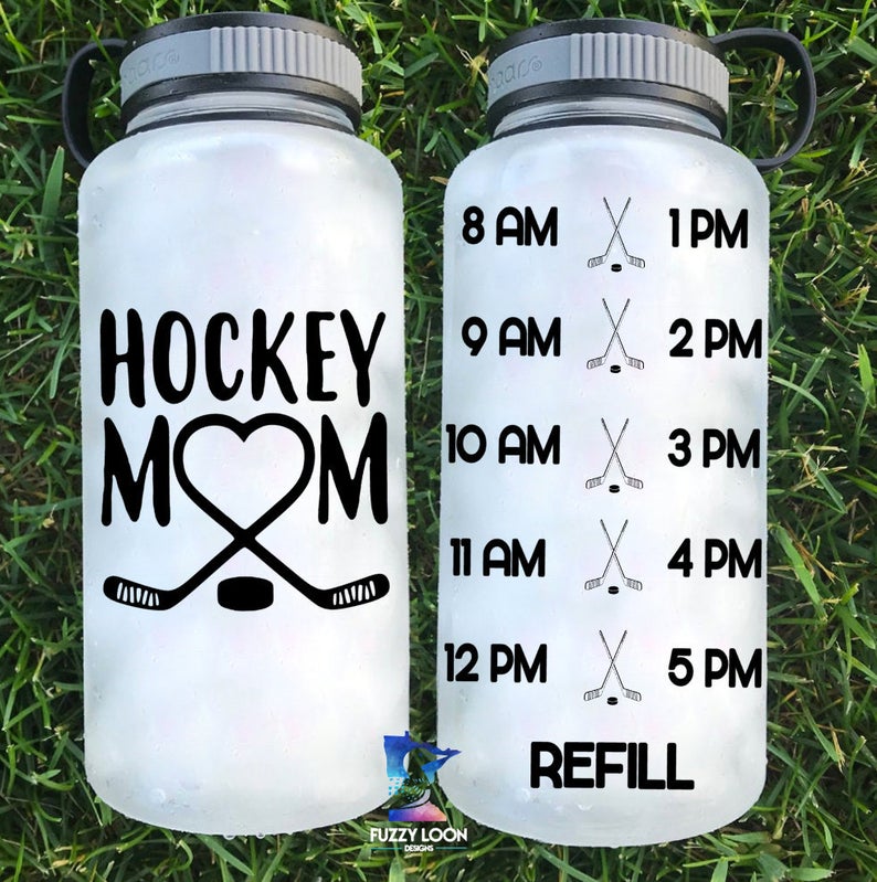 Hockey Mom Water Bottle | 34oz