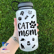 Cat Mom Water Bottle | 34oz