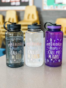 My Favorite People Call Me Personalized Water Bottle | 34oz