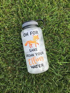 Oh For Fox Sakes Water Bottle | 34oz