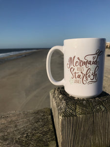 Mermaid Kisses Starfish Wishes Coffee Mug